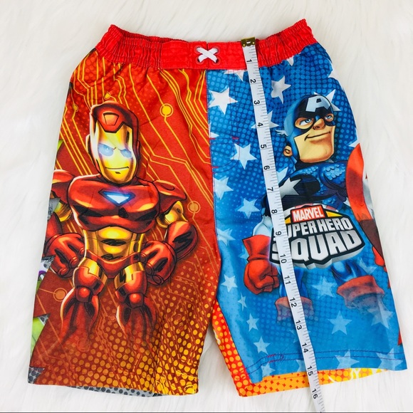 Marvel Superhero Squad Swim Trunks Size 5T - Picture 3 of 6